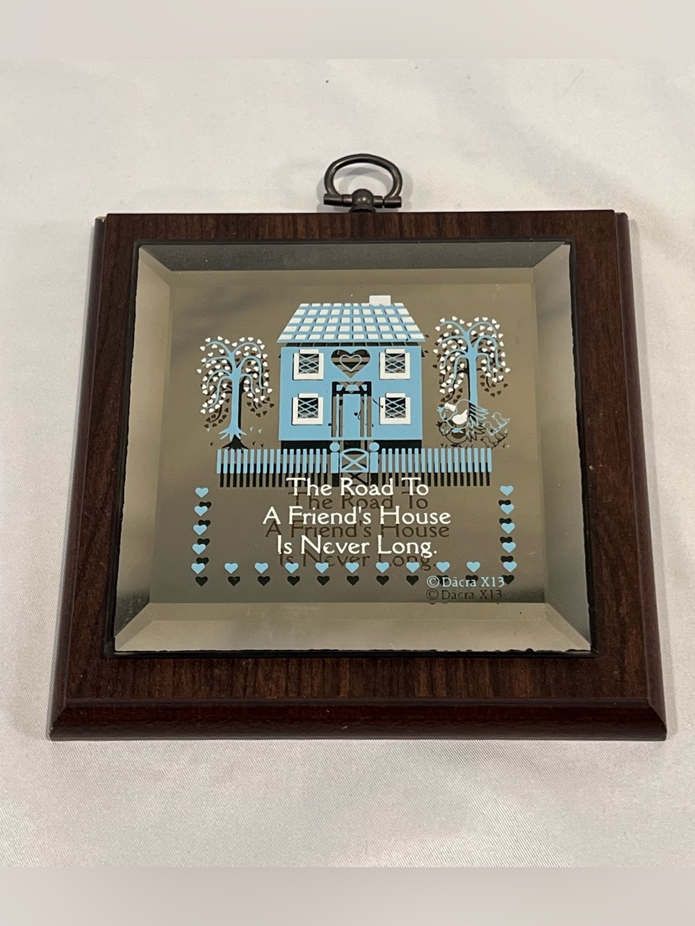 Vintage Hallmark Gold Crown Friend’s House 3D Wall Plaque